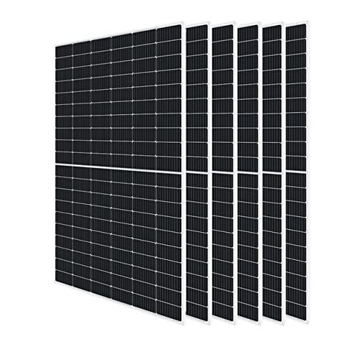 Renogy 6PCS Solar Panel Kit 450 Watts 12/24 Volts Monocrystalline PV Power Charger On/Off-Grid Supplies for Rooftop Charging Station Farm Yacht and Other Off-Grid Applications, UL Certified
