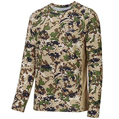 BASSDASH Men's Hunting Camo Performance Long Sleeve Shirt Fishing UPF50+ FS13M