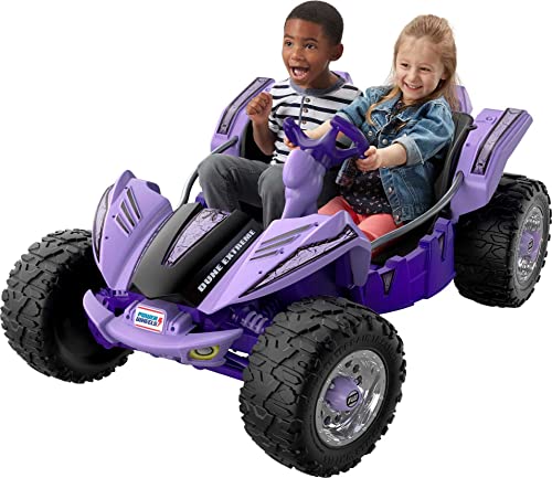 Power Wheels Dune Racer Extreme Purple 12-V Ride-on Vehicle for Preschool Kids Ages 3-7 Years