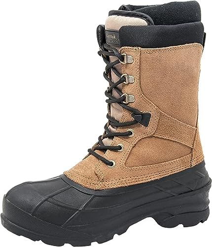 Kamik Men's Nation Plus Snow Boot, Tan, 8.5 M US