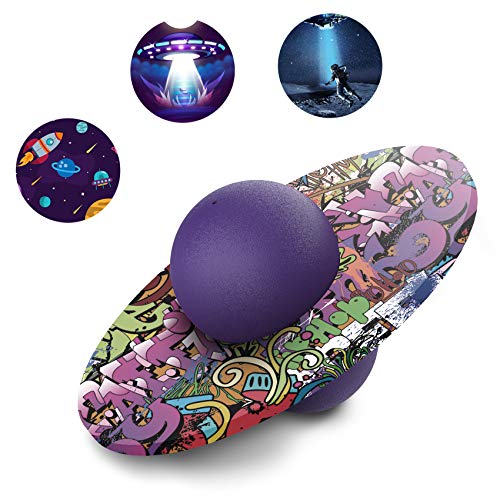 Anby Pogo Ball for Kids & Adults Up to 200lb, Balance Coordination Trick Bounce Board Pop Ball Cool Fun Challenge Indoor Outdoor Toys Pogo Jumper Gifts for Boys Girls