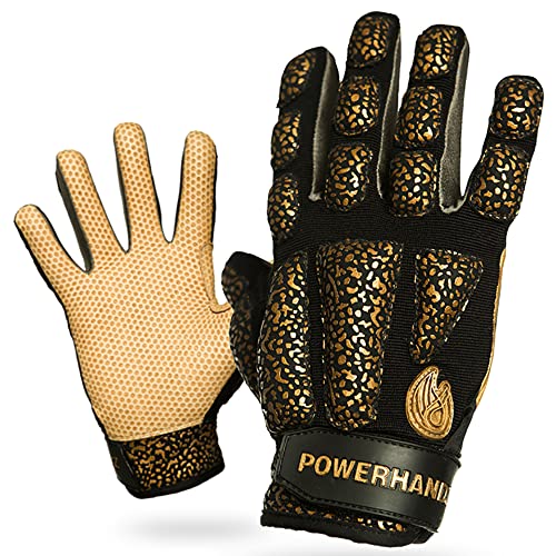 POWERHANDZ Weighted Baseball & Softball Gloves, Softball & Baseball Training Equipment, Improve Grip Strength, Endurance, Agility & Shoulder Mobility, Non-Slip Practice Sports Gloves - Small - 0.5 lb