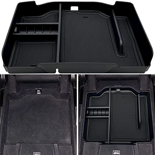 EVTIME Center Console Organizer fit for Dodge RAM 1500 2500 3500 2024 2023 2022 2021 2020 2019 Accessories Interior Storage Box Armrest Storage Tray (Black)