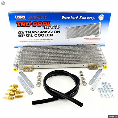 Tru-Cool Max LPD4739 4739 40,000 GVW Low Pressure Drop Transmission Oil Cooler with Thermal Bypass