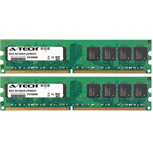 A-Tech 4GB KIT (2 x 2GB) For HP-Compaq HP Pavilion Desktop A6700la A6700y A6700z A6702cn A6702f A6703w A6704f A6705cn A6707c A6707cx A6708f A6708uk A6710a. DIMM DDR2 NON-ECC PC2-6400 800MHz RAM Memory