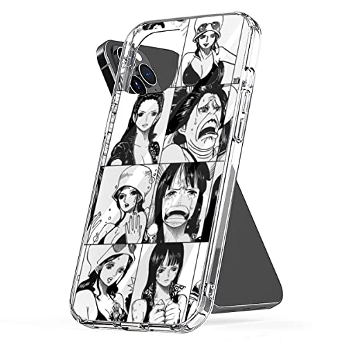 Phone Case Nico Cover Robin Shockproof One-Piece Protect Accessories TPU Compatible with iPhone 15 14 Pro Max 13 12 11 X Xs Xr 8 7 6 6s Mini Plus Transparent