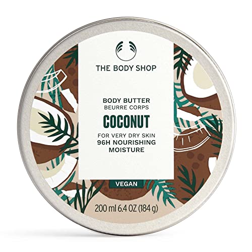 The Body Shop Coconut Body Butter – Nourishing & Moisturizing Skincare for Very Dry Skin – Vegan – 6.75 oz