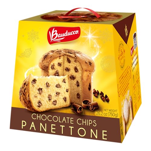 Bauducco Panettone Chocolate, Moist & Fresh, Traditional Italian Recipe, Italian Traditional Holiday Cake, 26.2oz