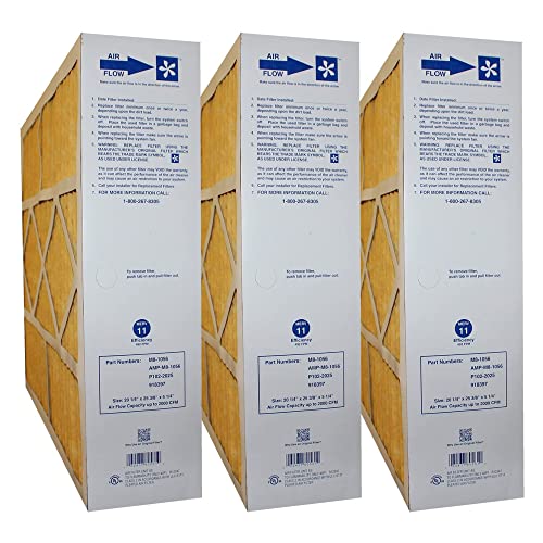 M8-1056 20x25x5 (Actual Size: 20-1/4 x 25-3/8 x 5-1/4) Amana & Five Seasons MERV 11 Media Filter (3 Pack)