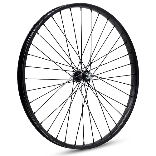 BBR Tuning Heavy Duty 12 Gauge 26Inch x 1.25 Inch Front Bike Rim - Bicycle Wheel - Mountain Bicicleta - Non-Disc Brake Ready - Black