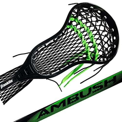 Franklin Sports Boys + Mens Lacrosse Sticks - Attack + Midfield Lax Stick - Lightweight Kids + Adults Aluminum Lacrosse Stick - Ambush - 30'