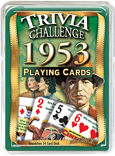 Flickback Media, Inc. 1953 Trivia Playing Cards: Great 70th Birthday