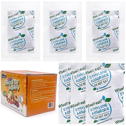 WiseFresh 30 Packs 5 Gram Ethylene Gas Absorber Packet , Vegetable & Fruit Fresh Produce Protector, Food Freshness Extender, Fresh Fruit Preserver, Vegetable Saver