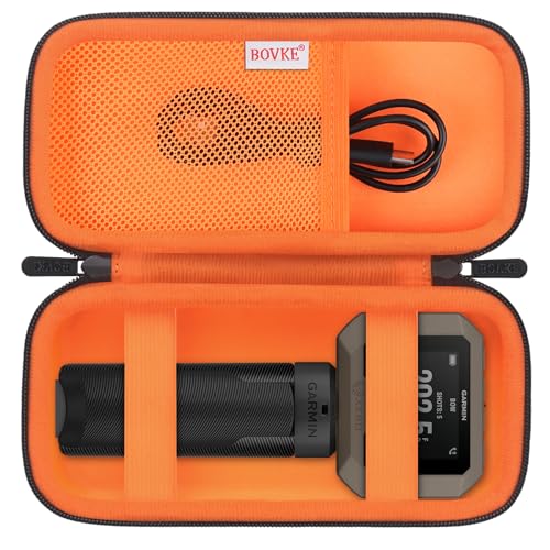 BOVKE Carrying Case Compatible with Garmin Xero C1 Pro Compact Chronograph for Range Shooting, Garmin Xero C1 Pro Travel Storage Bag with Extra Space for Charging Cables, Power Bank, Black