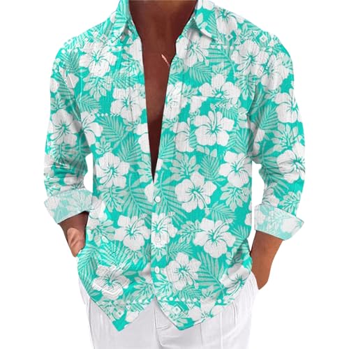 Summer Shirts for Men Men'S Long Sleeve Shirts Pack Mens Red Floral Shirt Slim Fit Hawaiian Shirt Deal Or No Deal Mens Casual Shirts Lightning Deals of Today Prime Mens Summer Fashion
