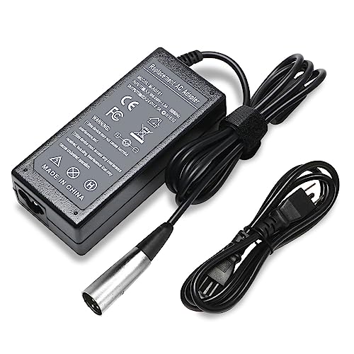 24V 2A Male 3-Pin XLR Scooter Battery Charger for Jazzy Power Chair,Go-Go Elite Traveller SC40E/SC44E Schwinn S300 S350 S400 S500 S650,Ezip 400 500 650 750 900 Mountain Trailz, Mongoose M150 M200 M300