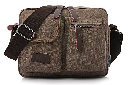 Collsants Small Vintage Canvas Crossbody Purse Travel Shoulder Bags Messenger Satchel Bag