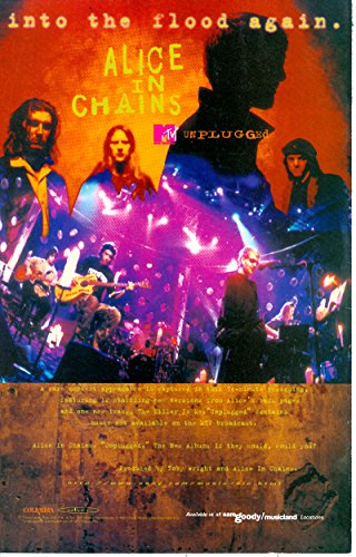 Alice in Chains: MTV Unplugged: into the Flood again: Great Original Album Photo Print Ad