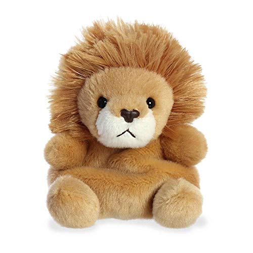 Aurora Adorable Palm Pals Leno Lion Stuffed Animal - Pocket-Sized Play - Collectable Fun - Brown 5 Inches
