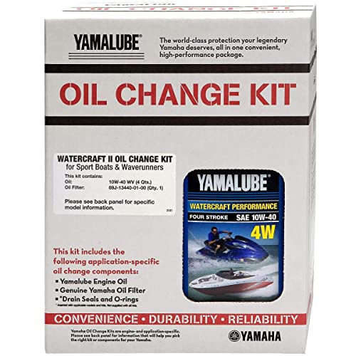 Yamaha 10w-40 OEM Oil Change Kit FX HO SHO SVHO FZR FZS VXR VXS GP1800 - LUB-WTRCG-KT-10