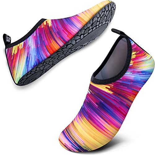SIMARI Water Shoes for Women Men Beach Swim Surf Pool Anti Slip Summer Outdoor SWS001 Colorful