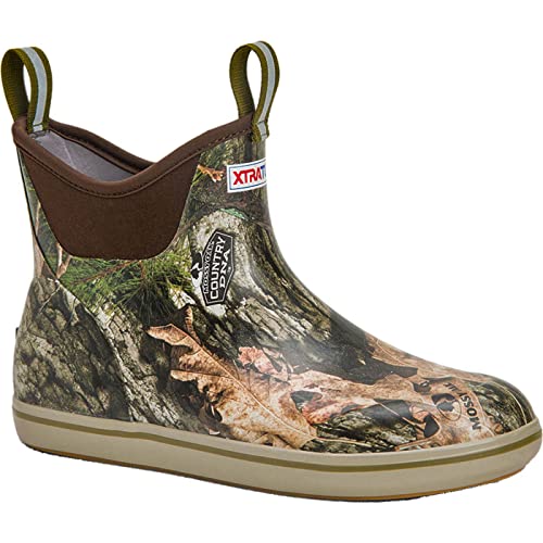 Xtratuf Men's 6 Inch Ankle Deck Boot, Mossy Oak Country DNA, Size 11