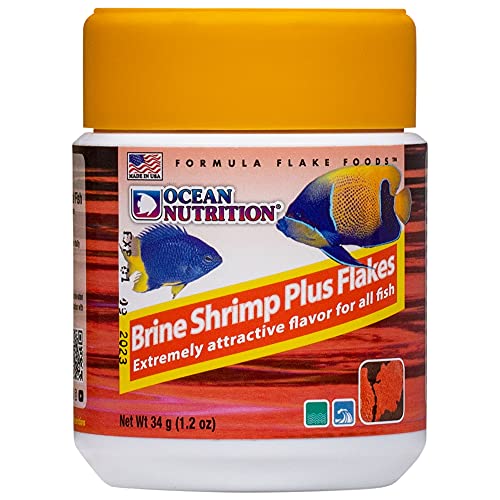 Ocean Nutrition Brine Shrimp Plus Flakes 1.2-Ounces (34 Grams) Jar