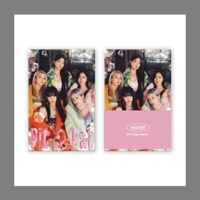 woo!ah! Pit-a-Pat 4th Single Album Poca Version 1ea Photo Stand Package+1p NFC Card+2p PhotoCard+2ea Sticker+Tracking Sealed
