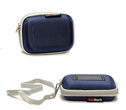 Navitech Blue Hard Protective Earphone/Headphone Case Compatible with The Venstone-X1 Running Headphones