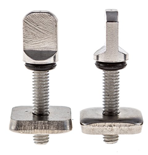 Santa Barbara Surfing SBS - No Tool Stainless Steel Fin Screw for Longboard and SUP - 2 Pack