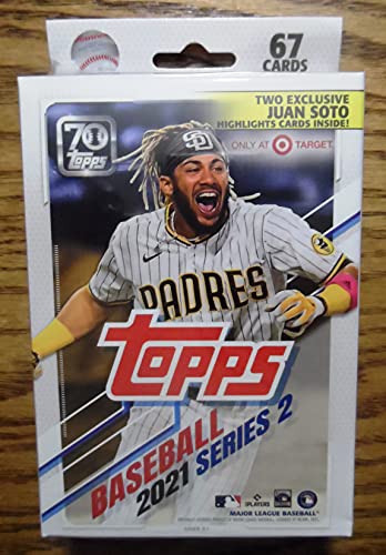 2021 Topps Series 2 Baseball Hanger Box - 67 Cards - 2 Juan Soto Highlight Cards