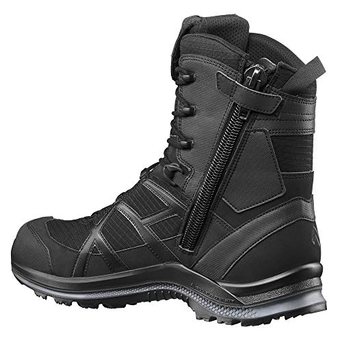 HAIX Black Eagle Athletic 2.0 T High, Side-Zip Boots, Black, 11, 330004M-11