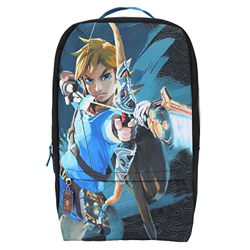 Bioworld The Legend Of Zelda Breath Of The Wild Champion Link Black Laptop Backpack