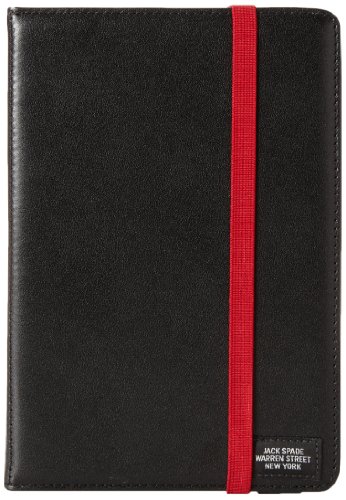 Jack Spade Men's Elastic Mini Tablet Laptop Bag, Black, One Size