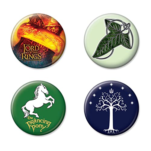 Ata-Boy Lord of the Rings - Lord of the Rings Set of Four 1.25 Inch Set of 4 1.25' Collectible Buttons