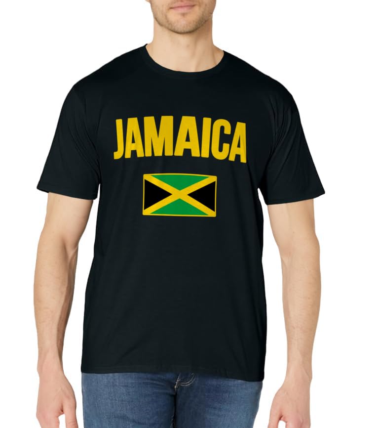 Jamaican Flag Jamaica Souvenir Love Travel Vacation T-Shirt