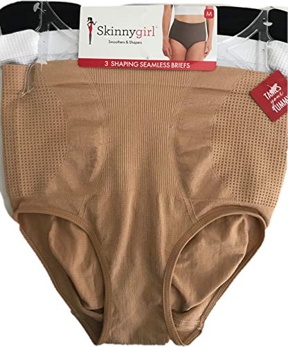 Skinnygirl Smoothers & Shapers 3 Pack Briefs (Medium)(Colors may vary)