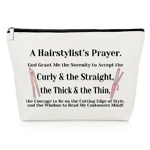 Hairdresser Gifts Hair Stylist Prayer Makeup Bag Hair Stylist Gifts Hairstylist Gift Ideas Christian Appreciation Gifts Salon Gifts Religious Birthday Gifts Cosmetic Bag Cosmetology Graduation Gift