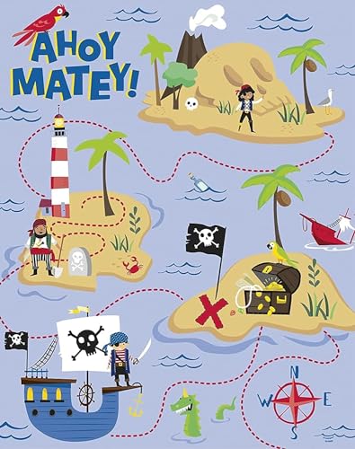 Multicolor Ahoy Pirate Party Game - 1 Pc. - Perfect for Family Fun and Birthday Celebrations
