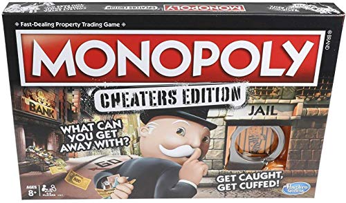 Monopoly Game: Cheaters Edition Board Game, for 3-6 Players, Ages 8 and Up
