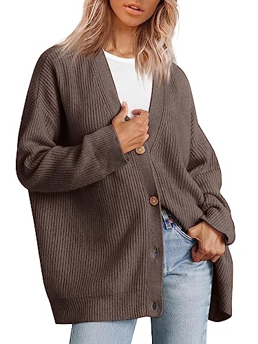 LILLUSORY Women's Fall Cardigans Trendy Cable Knit Chunky Duster 2023 Lightweight Oversized Button Sweaters Loose Barefoot Dreams Outwear