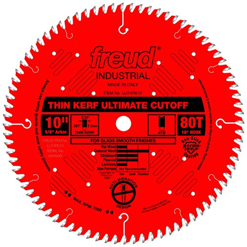 Freud LU74R010: 10' Thin Kerf Ultimate High Production Cut-Off Saw Blade