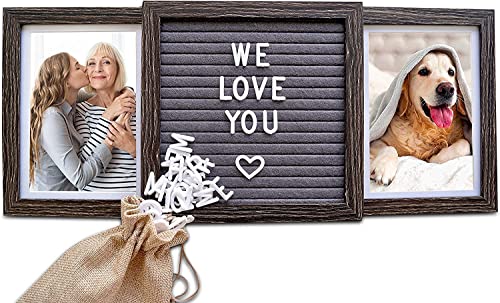 Mothers Day Picture Frames: Personalized Letterboard Picture Frame for Moms, Grandma, Father Daughter Gifts, Grandchildren Picture Frame, Poppy, Grammy, & Dad Gifts from Daughter Family & Baby
