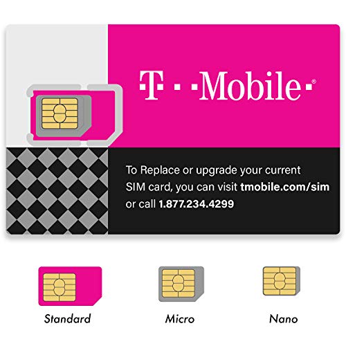 Authentic Official T-Mobile SIM Card Micro/Nano/Standard GSM 4G/3G/2G LTE Postpaid SIM Kit Unactivated Talk Text Data & Hotspot