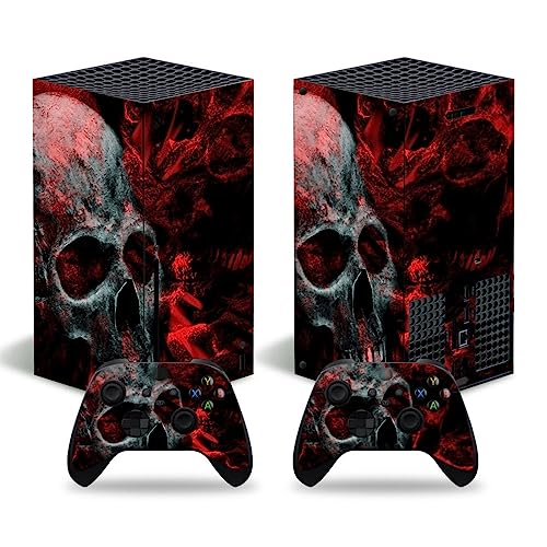 Full Set Skins Compatible with X-Box Series X,Protective Stickers for X-Box Series X Console Controllers (6)