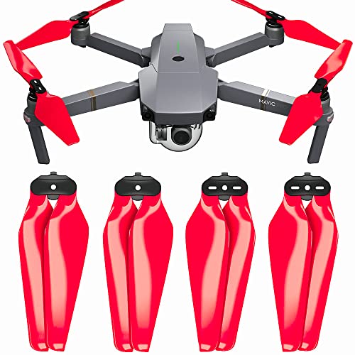 Master Airscrew Stealth Propellers for DJI Mavic Pro & Platinum - Red, 4 pcs