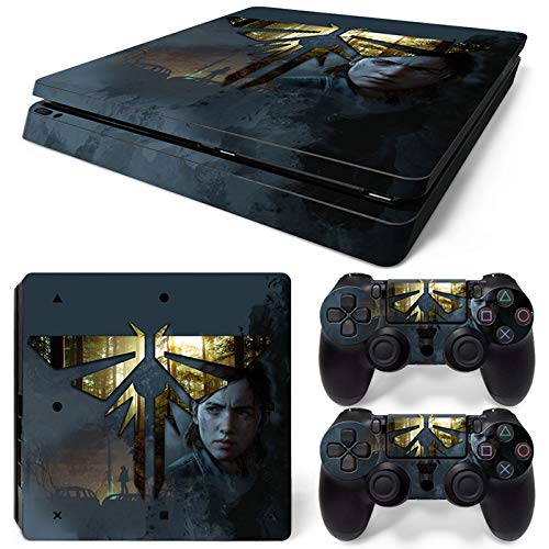 ZOOMHITSKINS PS4 Slim Skins, L.O.U.S Custom Design, Durable, Bubble-Free Goo-Free, Cover Set of 2 Controller Skins 1 Console Skin, Made in USA
