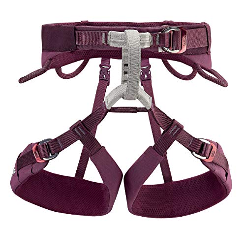 PETZL LUNA Women's Harness - Adjustable Rock and Ice Climbing Harness for Single and Multi-Pitch Climbs - Violet - XS