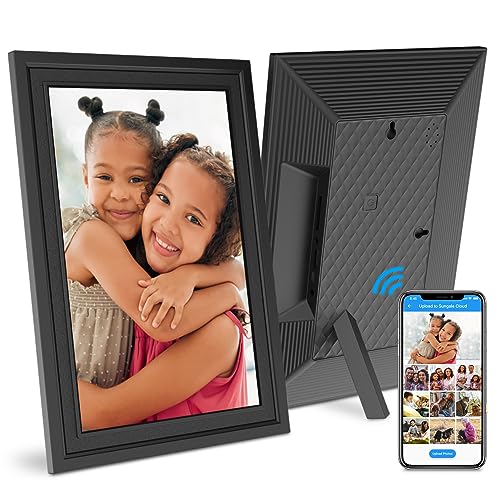Sungale 10” Cloud Frame, New Exquisite Elegant Design, IPS HD Touch Screen, 20GB Free Cloud Storage, Remote Management via Computer or App, Effortless Setup, Auto-Rotate, Instant Photo Sharing