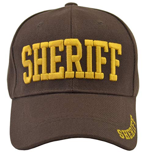 Incrediblegifts Sheriff Brown Hat Sheriff Department Cap, Sheriff ? Brown, One Size Fits Most